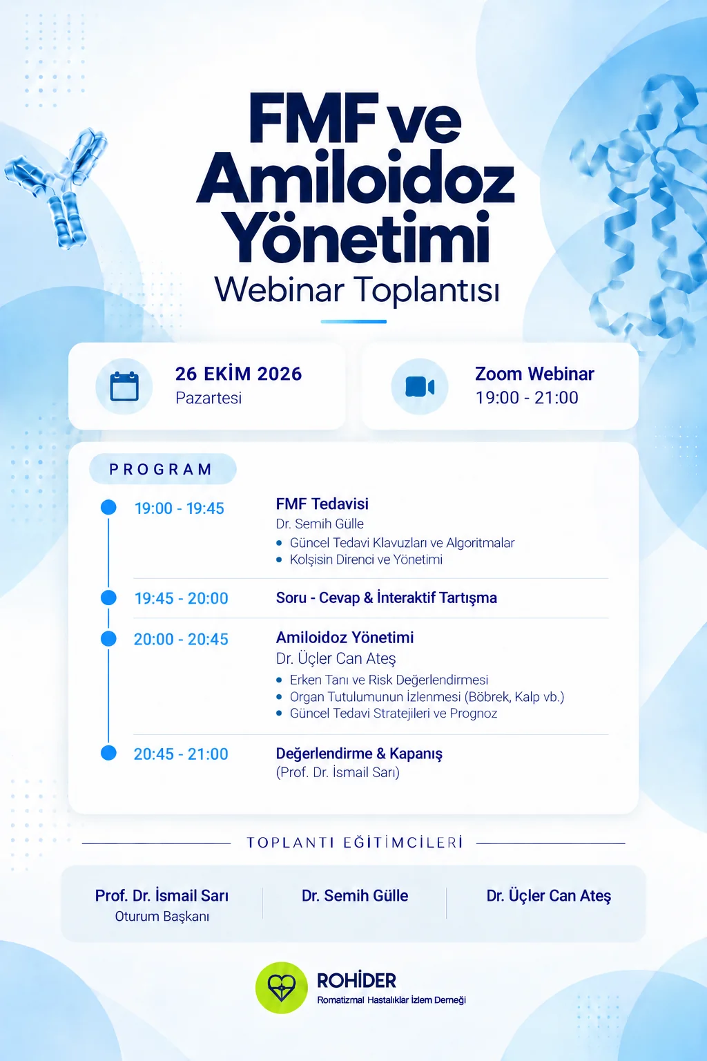 FMF ve Amiloidoz Yönetimi Webinar Toplantısı